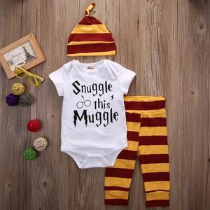 Harry Potter Baby Onesie Pant Set